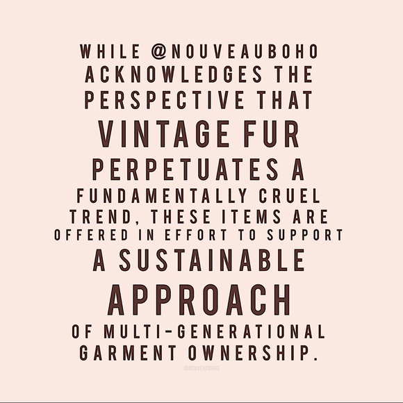 A NOTE REGARDING VINTAGE FUR & ANIMAL PRODUCTS - Picture 4 of 5